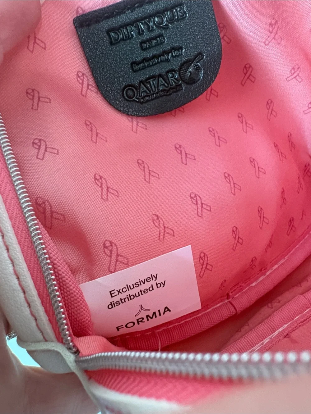 Diptyque Paris x Qatar Airways Limited Edition Think Pink Amenity Bag
